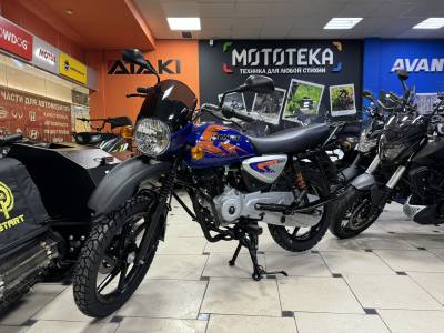 Мотоцикл дорожный BAJAJ (Баджадж) Boxer BM 150 X Disc 5 передач синий с ПТС