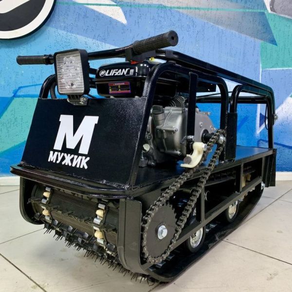 Мотобуксировщик Мужик М380. 1250. 6.5 л.с.. катковая | Мототека